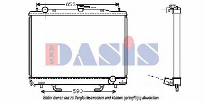 AKS DASIS 140016n -  Радиатор, охлаждение двигателя